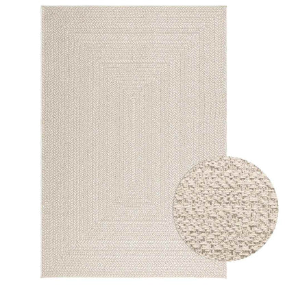 Teppich Zizur Jute-Optik Indoor Und Outdoor Creme