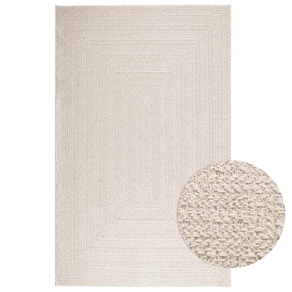 Teppich Zizur Jute-Optik Indoor Und Outdoor Creme