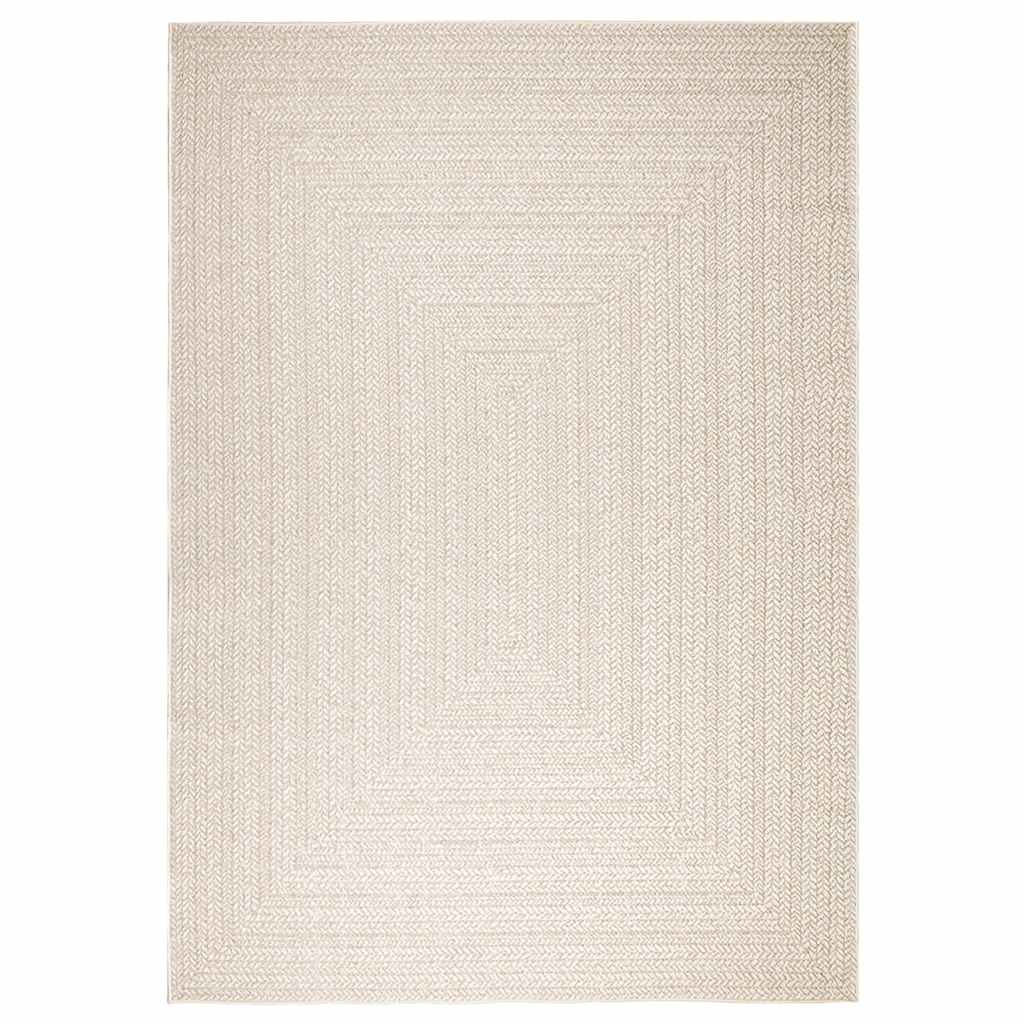 Teppich Zizur Jute-Optik Indoor Und Outdoor Creme