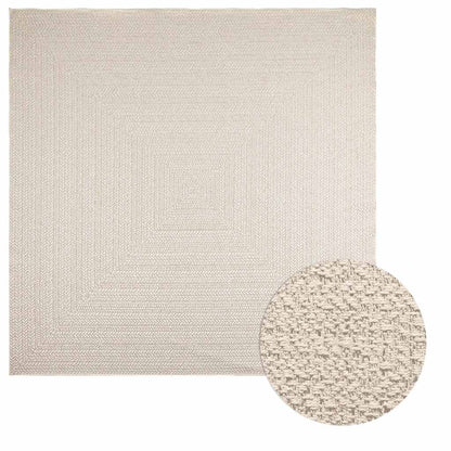 Teppich Zizur Jute-Optik Indoor Und Outdoor Creme