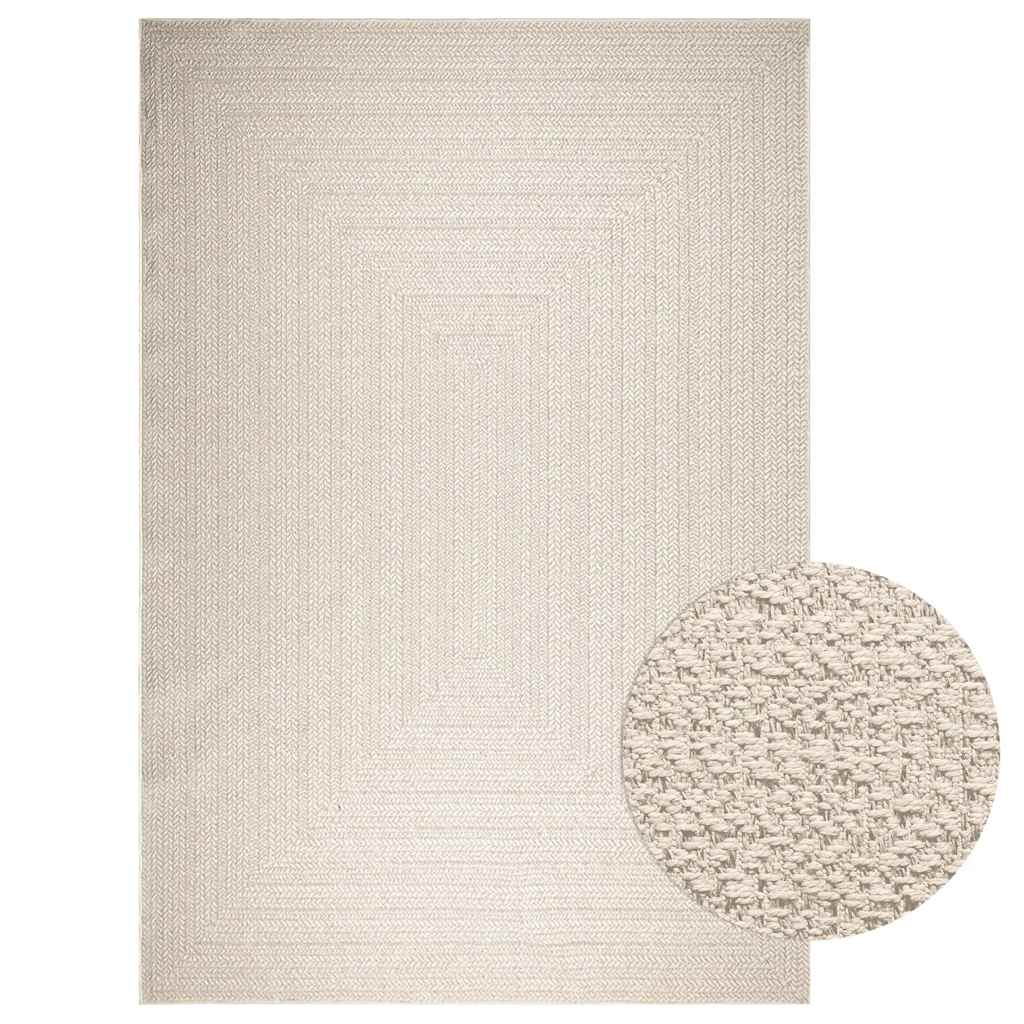 Teppich Zizur Jute-Optik Indoor Und Outdoor Creme