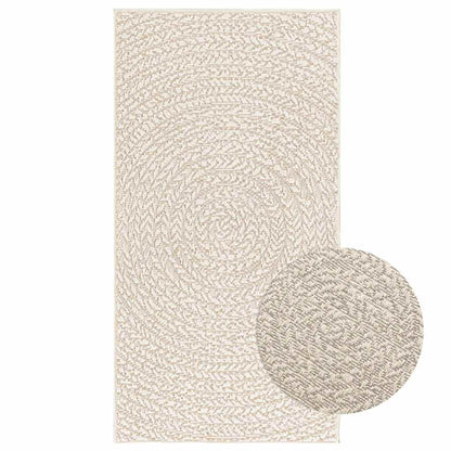 Teppich Zizur Jute-Optik Indoor Und Outdoor Creme