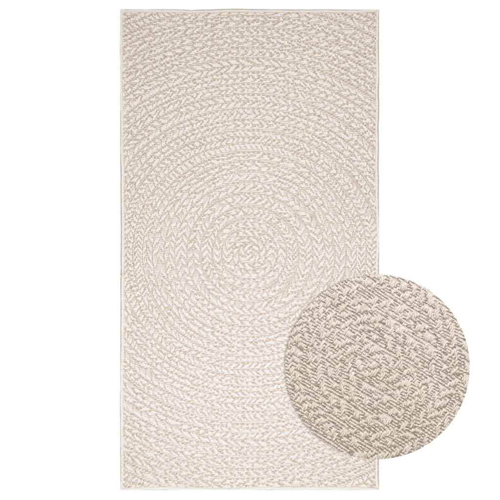 Teppich Zizur Jute-Optik Indoor Und Outdoor Creme