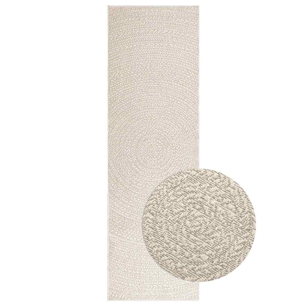 Teppich Zizur Jute-Optik Indoor Und Outdoor Creme