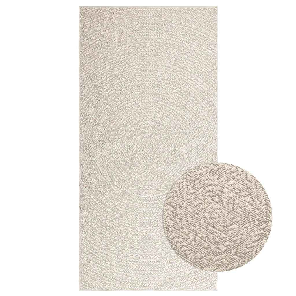 Teppich Zizur Jute-Optik Indoor Und Outdoor Creme