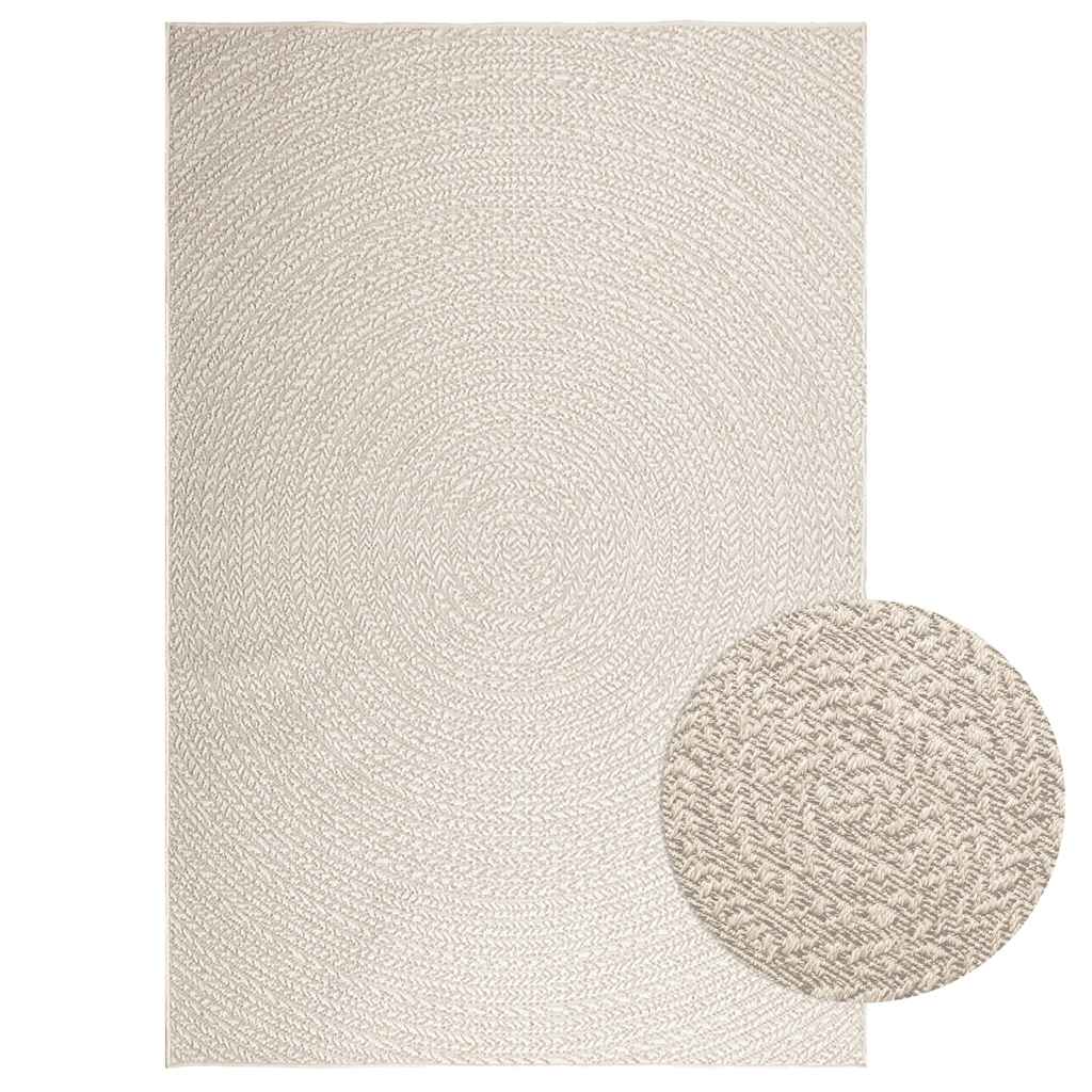 Teppich Zizur Jute-Optik Indoor Und Outdoor Creme