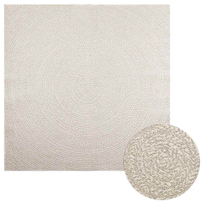 Teppich Zizur Jute-Optik Indoor Und Outdoor Creme
