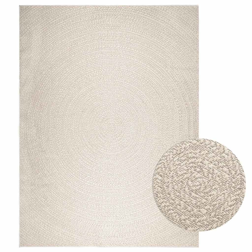 Teppich Zizur Jute-Optik Indoor Und Outdoor Creme