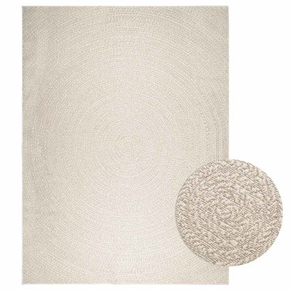 Teppich Zizur Jute-Optik Indoor Und Outdoor Creme