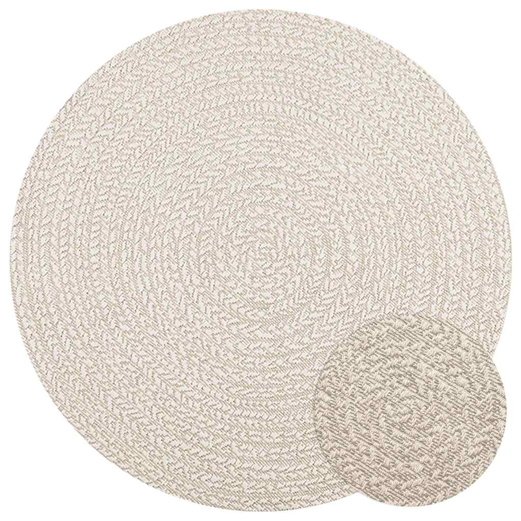 Teppich Zizur Jute-Optik Indoor Und Outdoor Creme