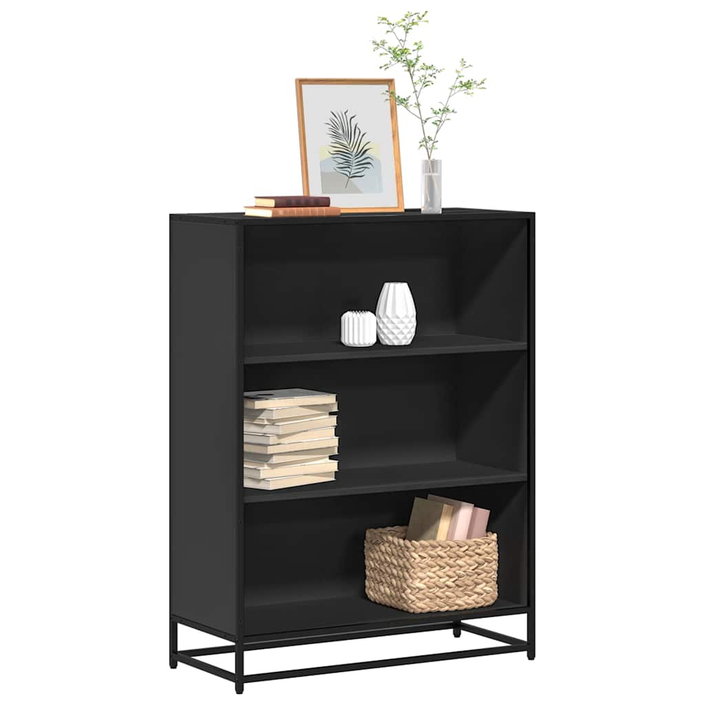 Bücherregal 60X35X Holzwerkstoff Schwarz