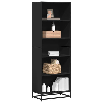 Bücherregal 60X35X Holzwerkstoff Schwarz