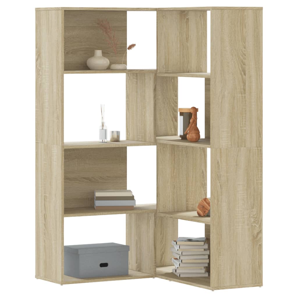 Eck-Bücherregal 4 Böden 85X85X140 Cm Holzwerkstoff