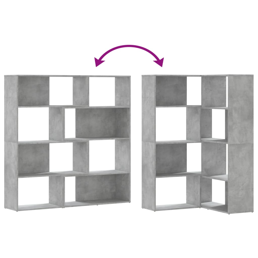 Eck-Bücherregal 4 Böden 85X85X140 Cm Holzwerkstoff