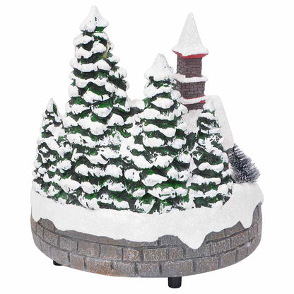 Weihnachtlicher Tischdekoration Mehrfarbig 16 X 16 X 19 Cm Harz