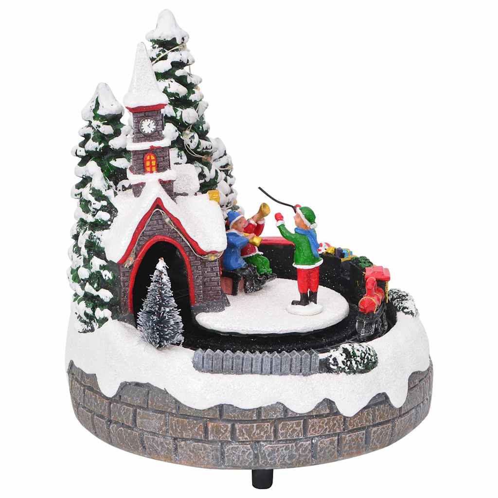 Weihnachtlicher Tischdekoration Mehrfarbig 16 X 16 X 19 Cm Harz