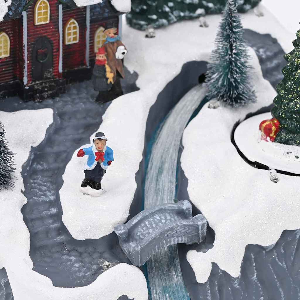 Weihnachtsdorf Dekoration Mehrfarbig 20,5 X 17 X 21 Cm