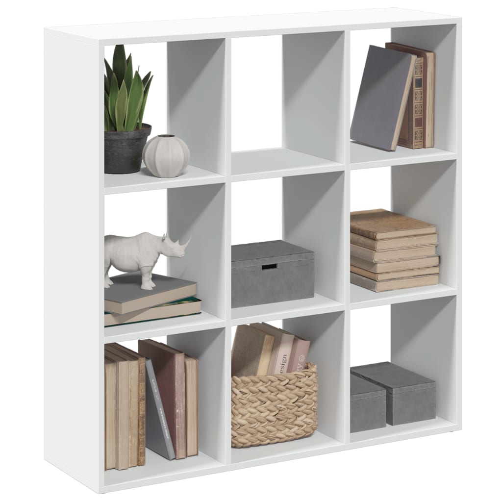 Bücherregal 137,5X29X137,5 Cm Holzwerkstoff Weiß