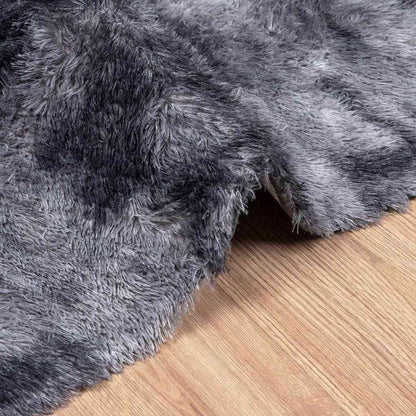 Teppich Shaggy Hochflor Navarra Polyester Dunkelgrau