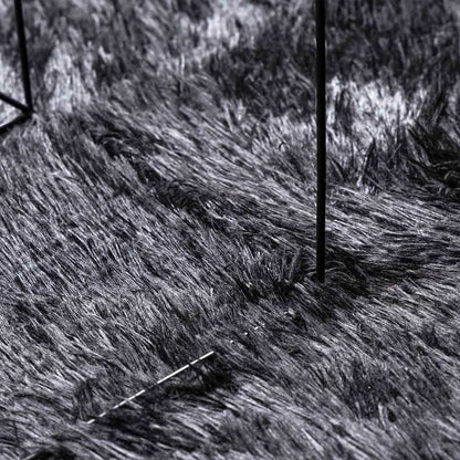 Teppich Shaggy Hochflor Navarra Polyester Dunkelgrau