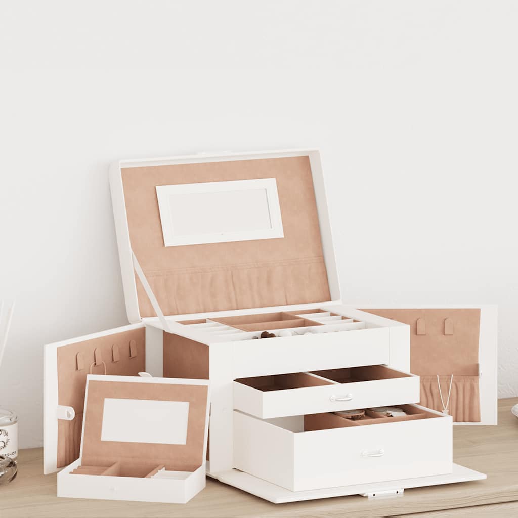 Schmuckkästchen 6-Schichten Mit Spiegel Abschließbar