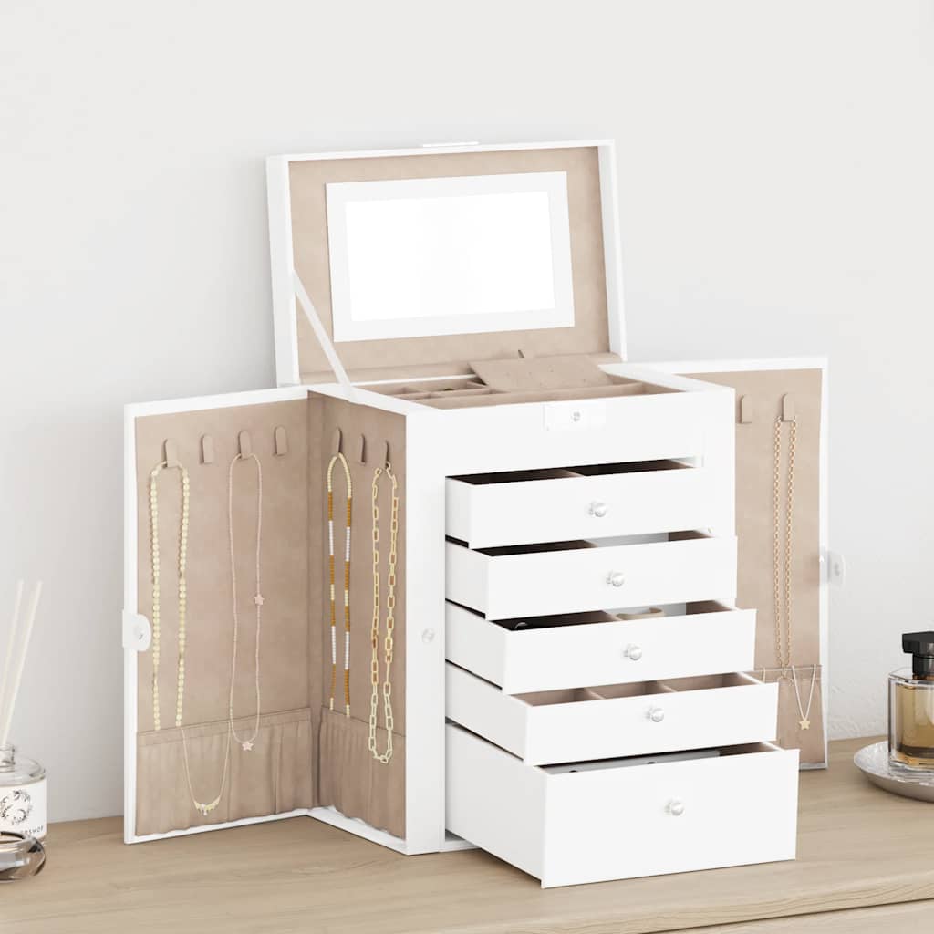 Schmuckkästchen 6-Schichten Mit Spiegel Abschließbar