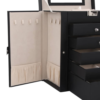 Schmuckkästchen 6-Schichten Mit Spiegel Abschließbar