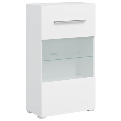 5-Tlg. Wohnwand Mit Led-Beleuchtung Holzwerkstoff