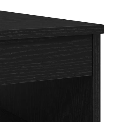Schubladenschrank Schwarz Eichen-Optik 40X50X76Cm Holzwerkstoff
