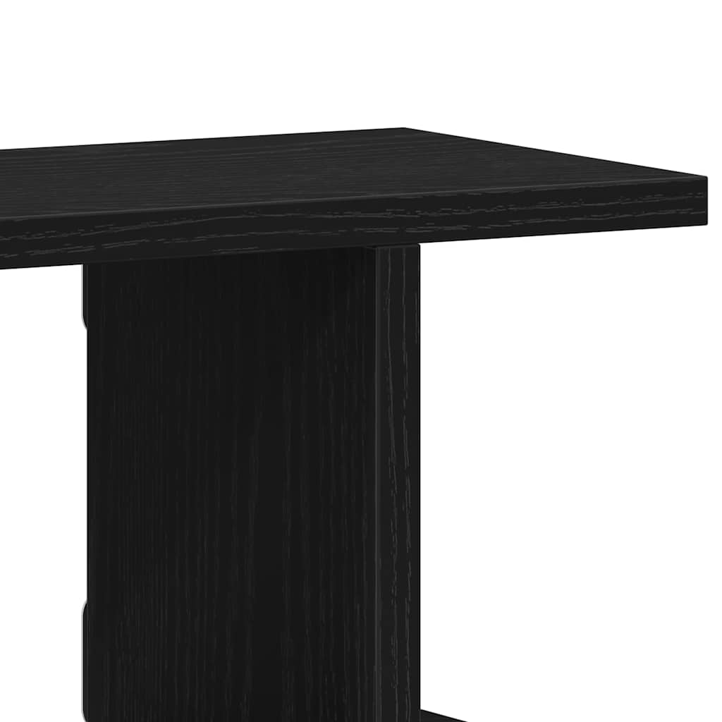 Wandregale 2 Stk. Schwarz Eichen-Optik 90X18X20Cm Holzwerkstoff Schwarze Eiche