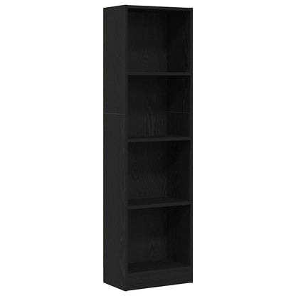 Bücherregal Schwarz Eichen-Optik 40X24X Holzwerkstoff Schwarze Eiche