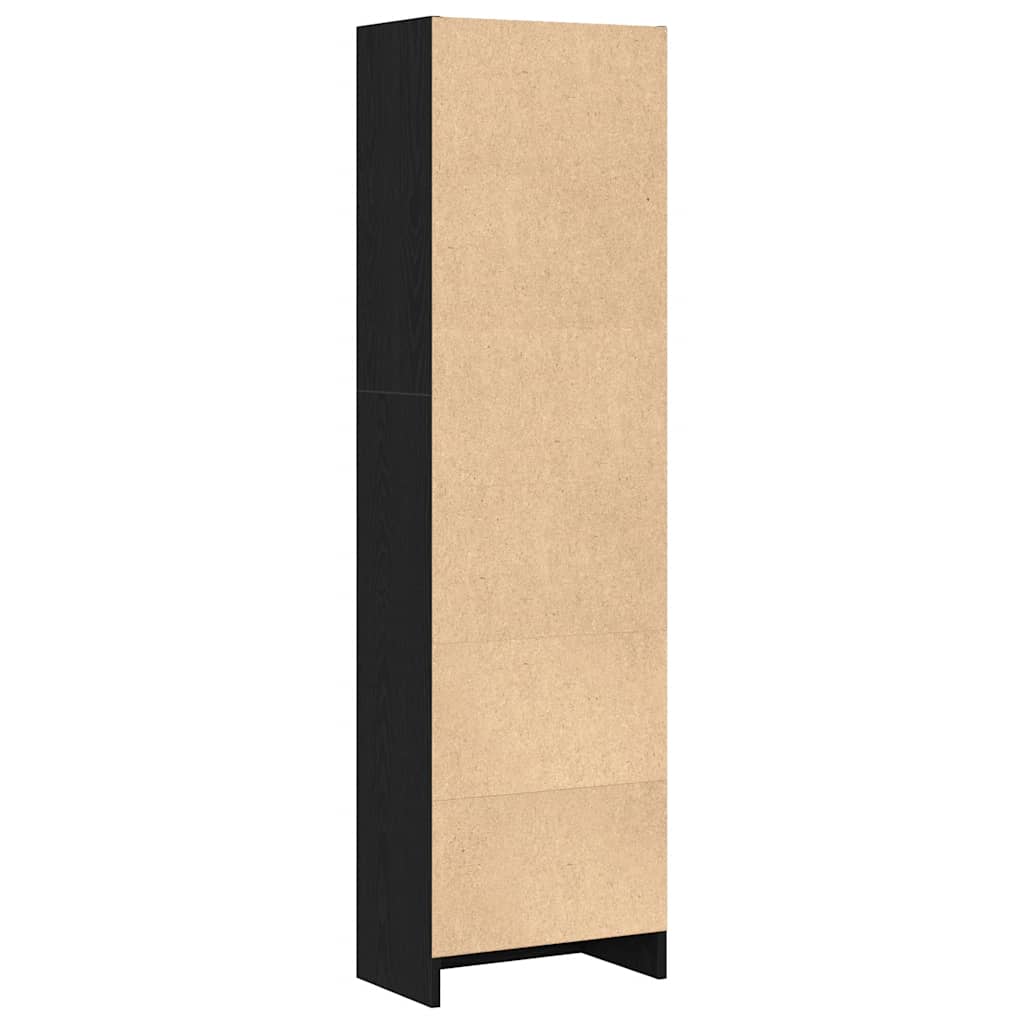 Bücherregal Schwarz Eichen-Optik 40X24X Holzwerkstoff Schwarze Eiche