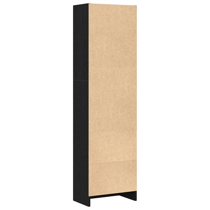 Bücherregal Schwarz Eichen-Optik 40X24X Holzwerkstoff Schwarze Eiche