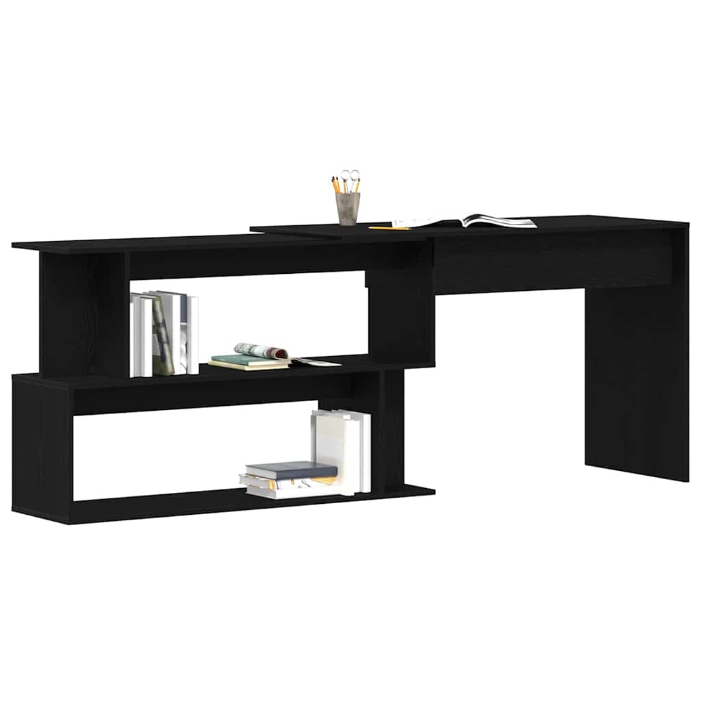 Schreibtisch Schwarze Eiche 200 X 50 X 76 Cm Holzwerkstoff Schwarze Eiche