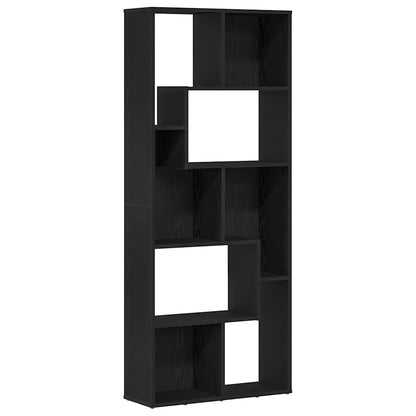 Bücherregal Schwarz Eichen-Optik 67X24X161 Cm Holzwerkstoff