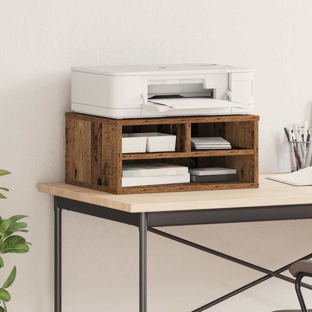 Druckerständer Schwarze Eiche 49 X 40 X 22.5 Cm Holzwerkstoff