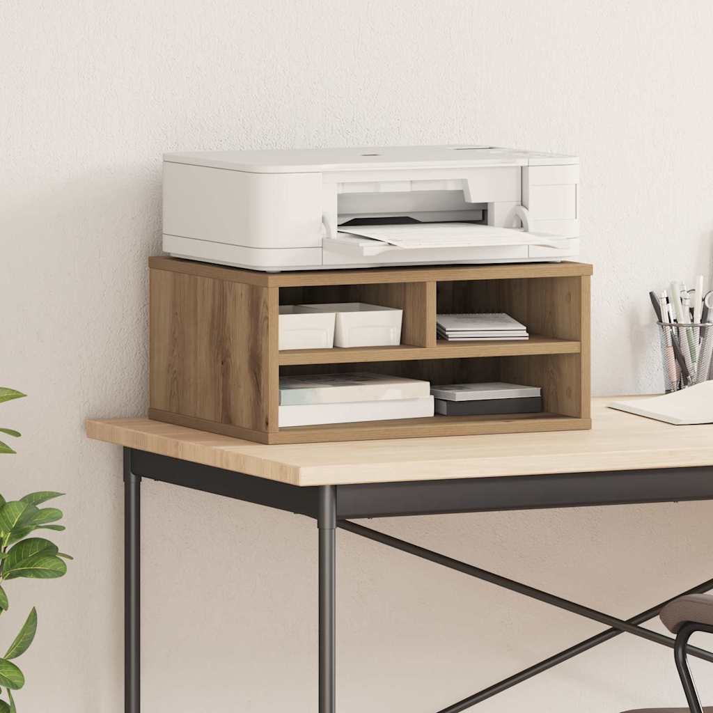 Druckerständer Schwarze Eiche 49 X 40 X 22.5 Cm Holzwerkstoff