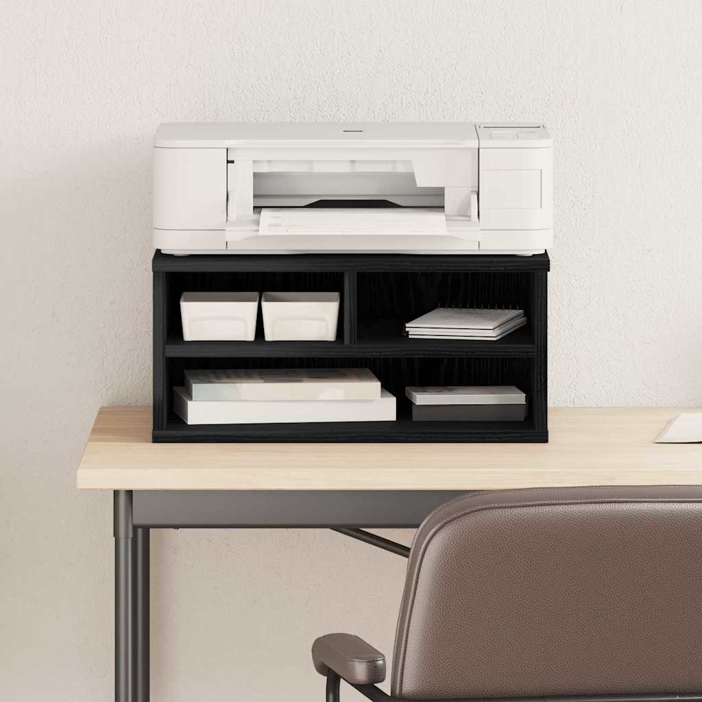 Druckerständer Schwarze Eiche 49 X 40 X 22.5 Cm Holzwerkstoff