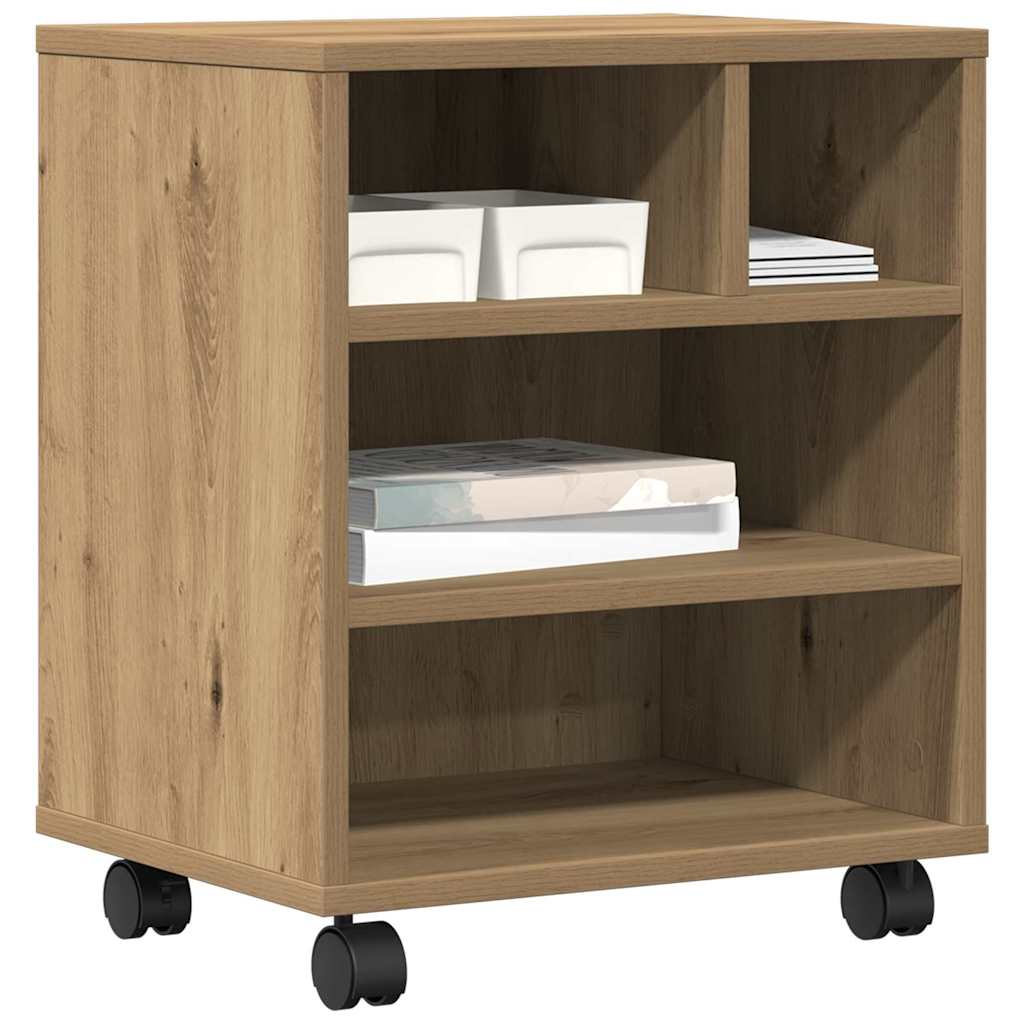 Druckerständer Eiche Handwerklich 41 X 32 X 48 Cm Holzwerkstoff