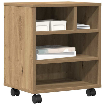 Druckerständer Eiche Handwerklich 41 X 32 X 48 Cm Holzwerkstoff