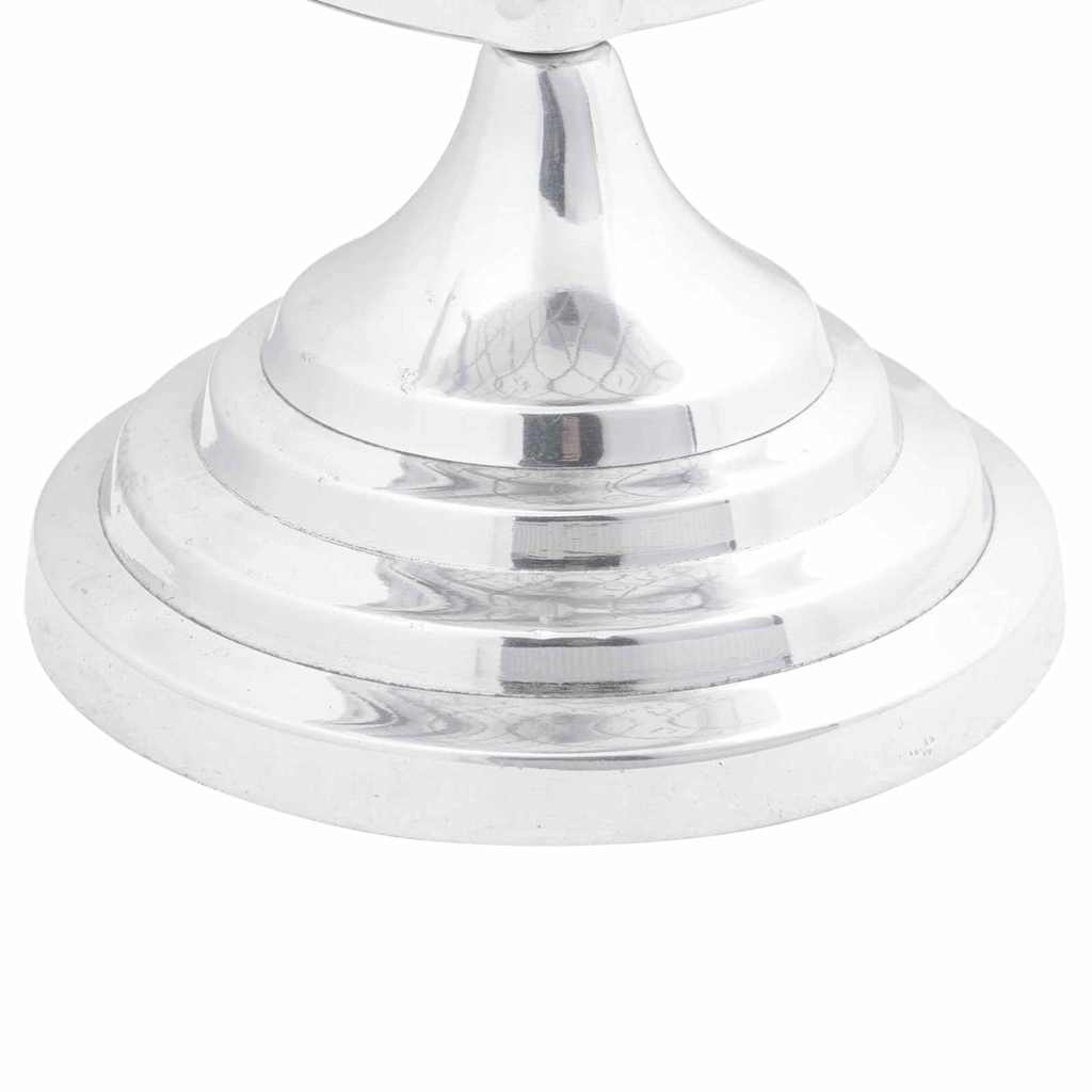 Skulptur Silber Aluminium