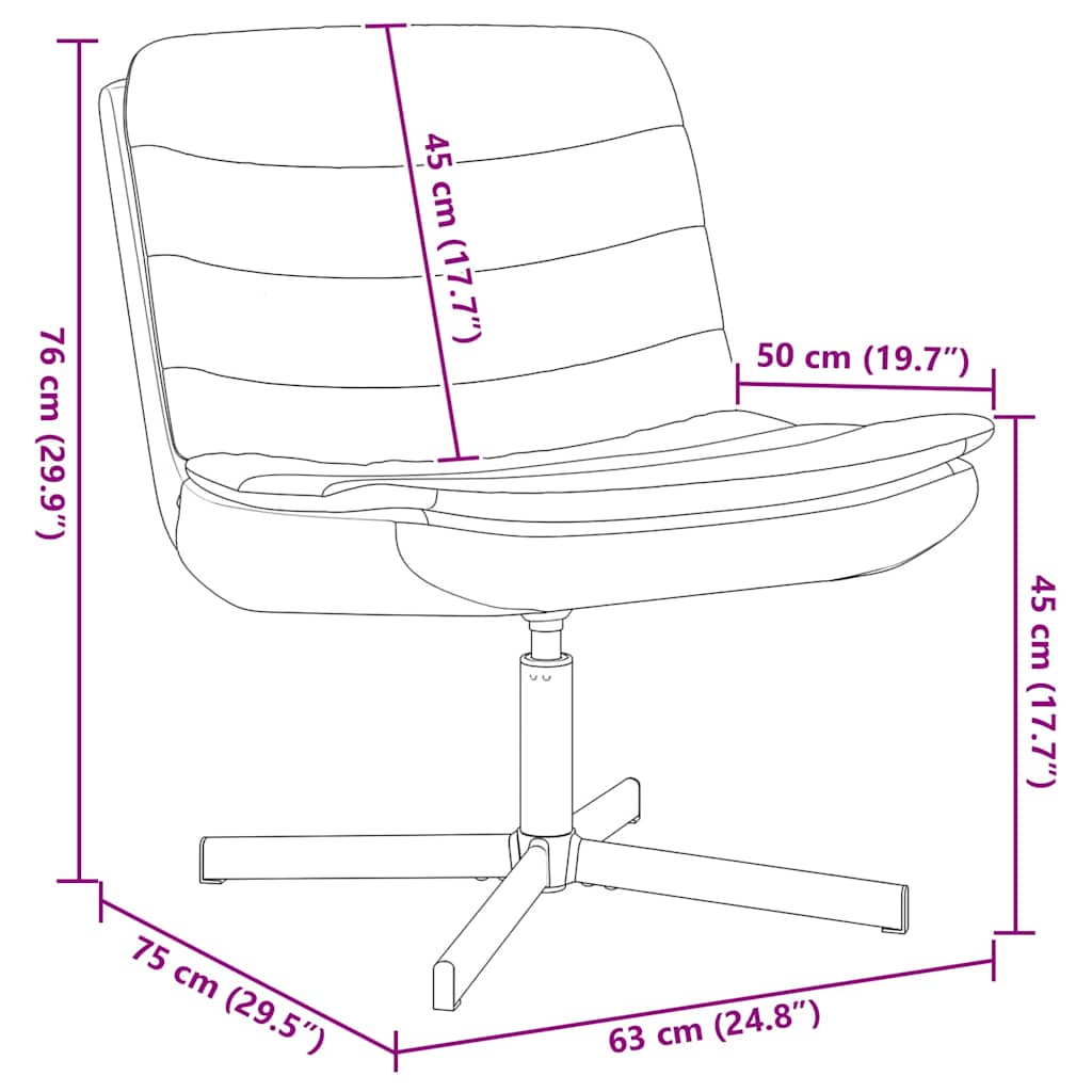 Drehstuhl 63 X 75 X 76 Cm Stoff