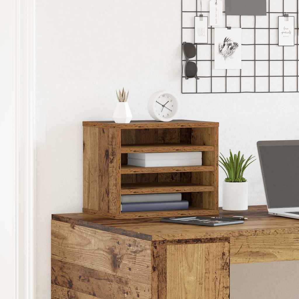 Schreibtisch Organizer 36 X 26 X 29.5 Cm Holzwerkstoff