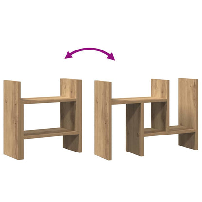 Schreibtisch Organizer Eiche Handwerklich 34.5 X 15.5 X 35.5 Cm