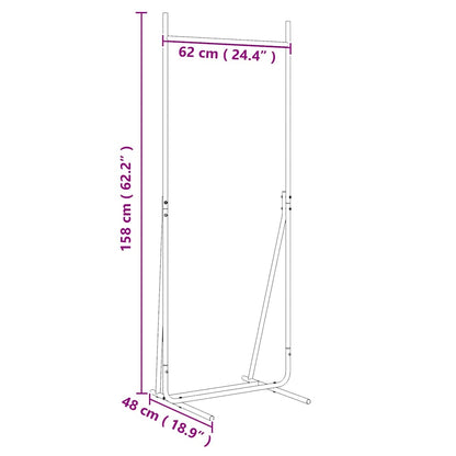 Kleiderständer Schwarz 62 X 48 X 158 Cm Stahl