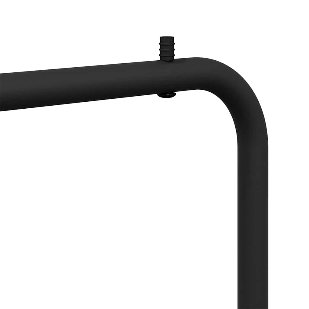 Kleiderständer Mit Regal Schwarz 100 X 56 X 154 Cm Stahl