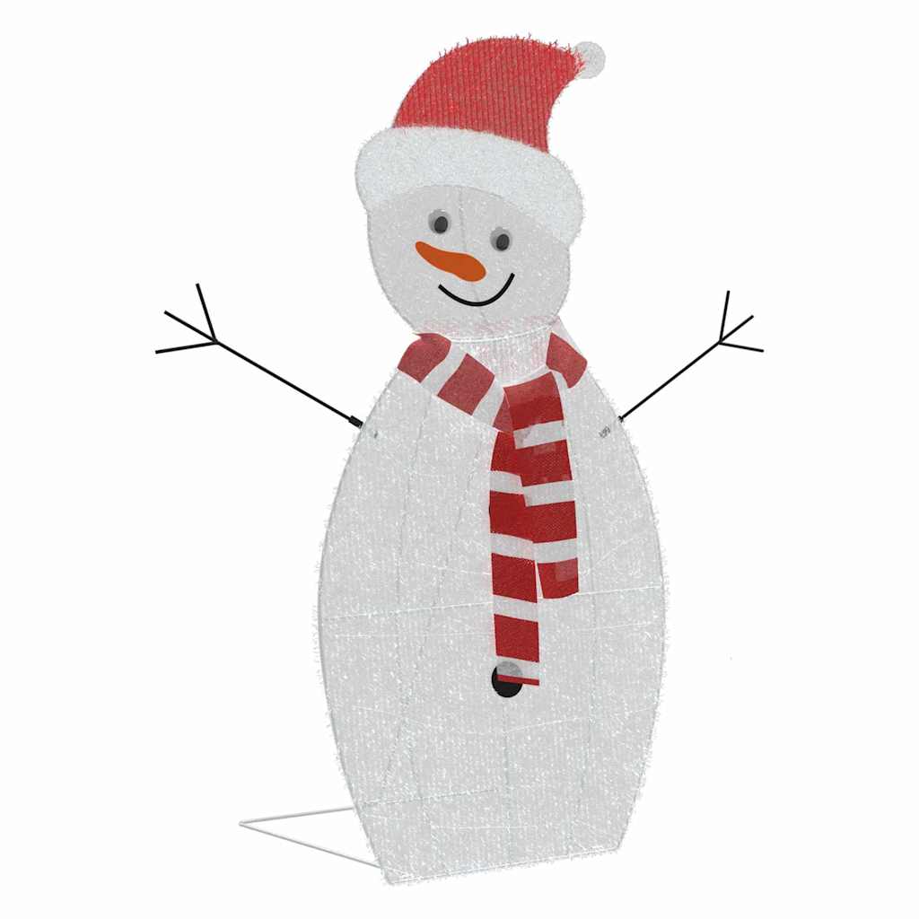 Beleuchtete Schneemann Familie 3 Pcs Warmes Weiß Polyester