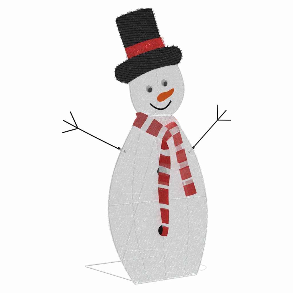 Beleuchtete Schneemann Familie 3 Pcs Warmes Weiß Polyester