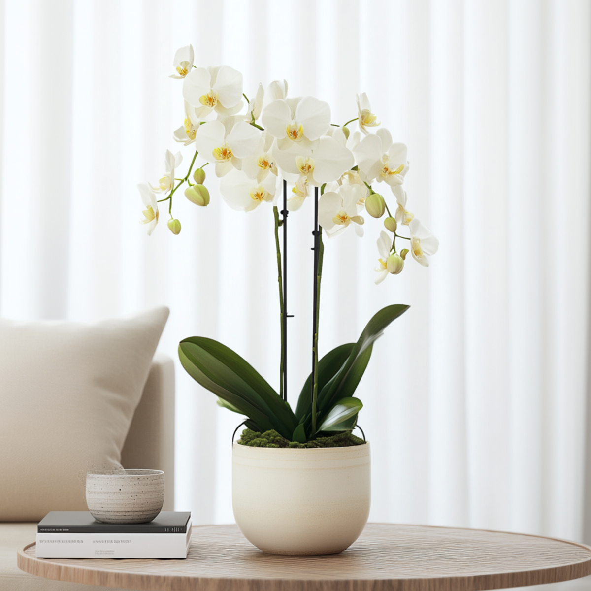 Florastore Schmetterlingsorchidee - Phalaenopsis Multiflora - Höhe 35-45Cm - ⌀12Cm