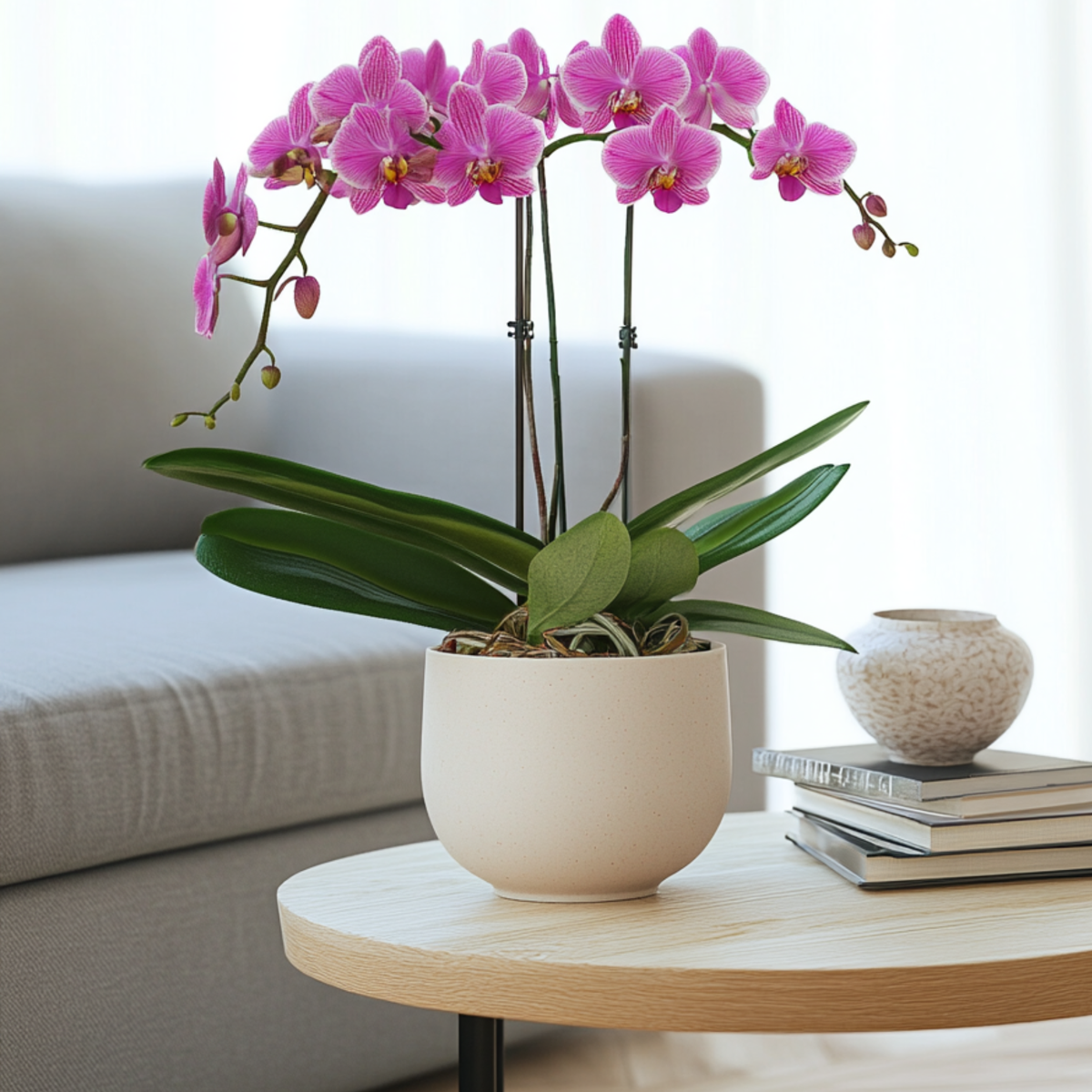 Florastore Schmetterlingsorchidee - Phalaenopsis Multiflora - Höhe 35-45Cm - ⌀12Cm